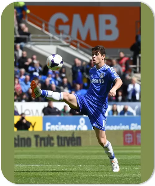 Oscar in Action: Chelsea vs. Cardiff City, Premier League Showdown (11th May 2014, Cardiff City Stadium)