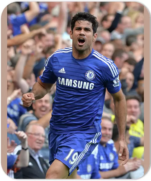 Diego Costa's Thrilling Debut Goal: Chelsea vs. Leicester City, Premier League (August 23, 2014)