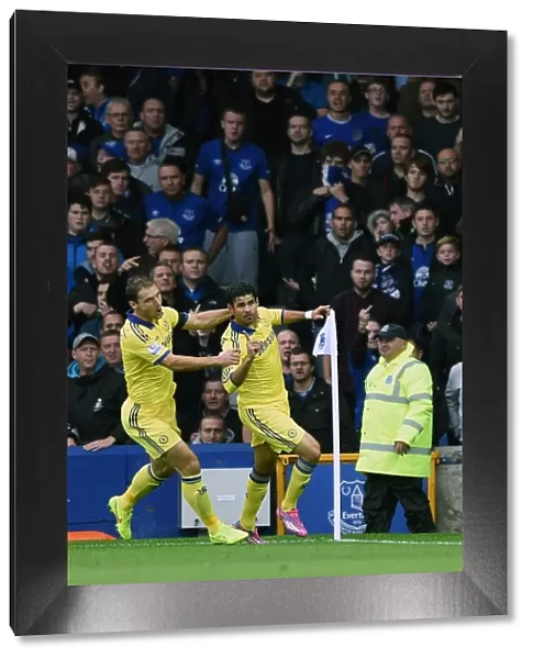 Diego Costa's Thrilling Debut Goal: Chelsea's Triumph at Everton's Goodison Park (30th August 2014)