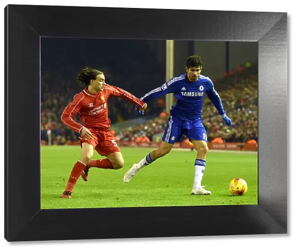 Battle for the Ball: Markovic vs. Costa - Liverpool vs. Chelsea Capital One Cup Semi-Final, Anfield (January 2015)