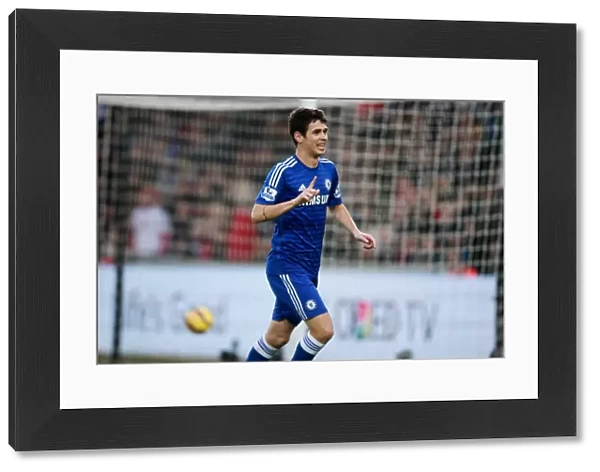 Chelsea's Oscar: Fourth Goal Celebration vs. Swansea City (January 17, 2015)