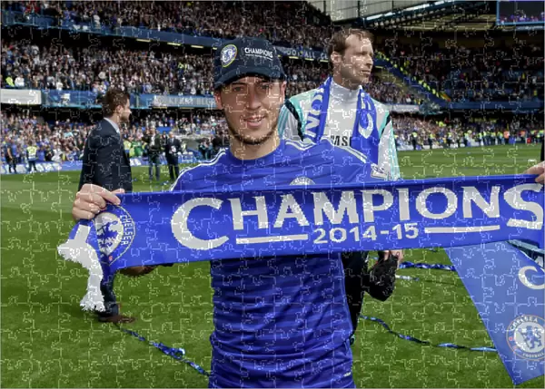 Eden Hazard's Title-Winning Celebration: Chelsea's Premier League Triumph Against Crystal Palace (May 3, 2015)