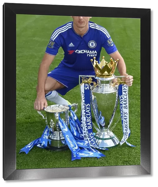 Chelsea FC: Nemanja Matic at 2015-16 Team Photocall, Cobham Training Ground
