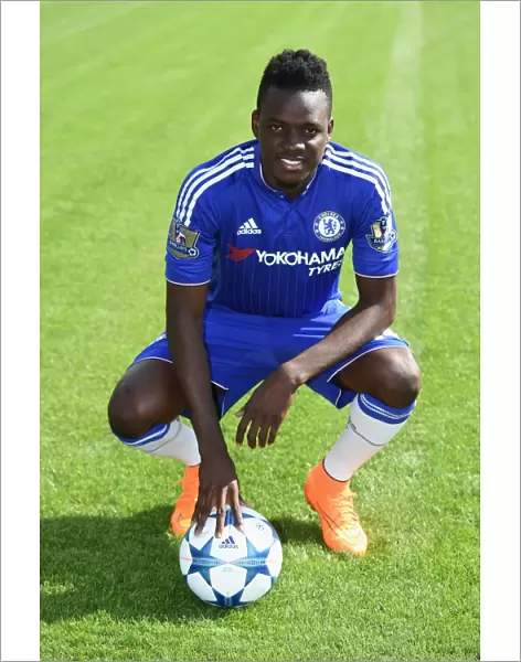 Chelsea FC: Bertrand Traore at 2015-16 Team Photocall, Cobham Training Ground