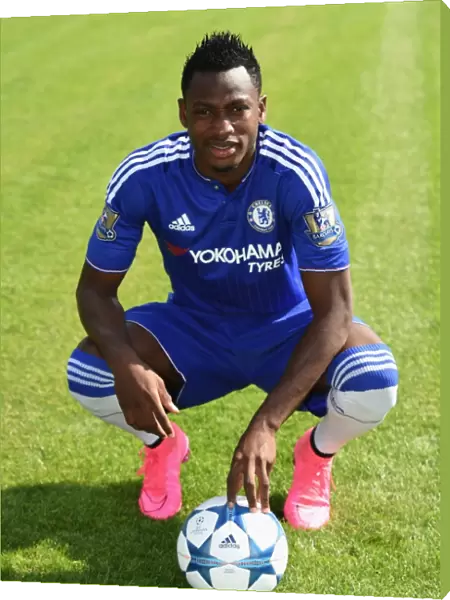 Chelsea FC: Baba Rahman at 2015-16 Team Photocall, Cobham Training Ground