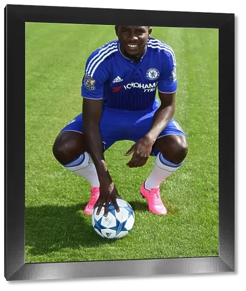 Chelsea FC: Papy Djilobodji at 2015-16 Team Photocall, Cobham Training Ground