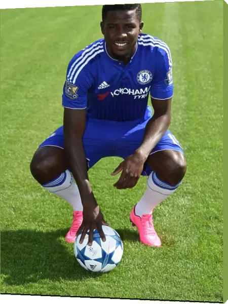 Chelsea FC: Papy Djilobodji at 2015-16 Team Photocall, Cobham Training Ground