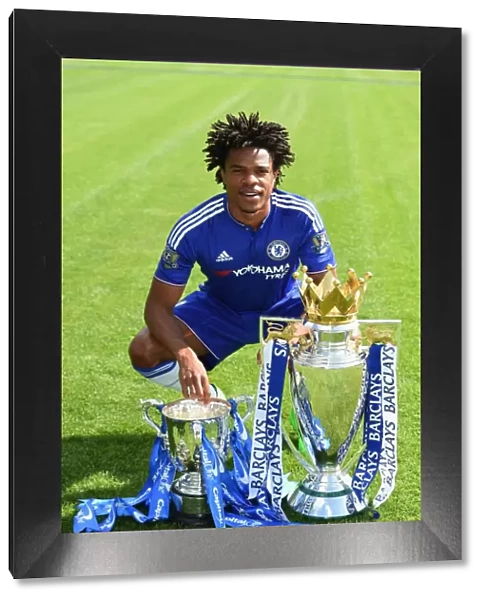Chelsea FC: Loic Remy at 2015-16 Team Photocall, Cobham Training Ground
