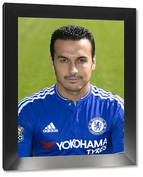 Chelsea FC 2015-16 Squad: Team Photocall with Pedro at Cobham Training Ground - Premier League