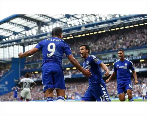 Chelsea's Falcao and Pedro: Unison in Triumph - Their First Goal Celebration Against Crystal Palace (August 2015)