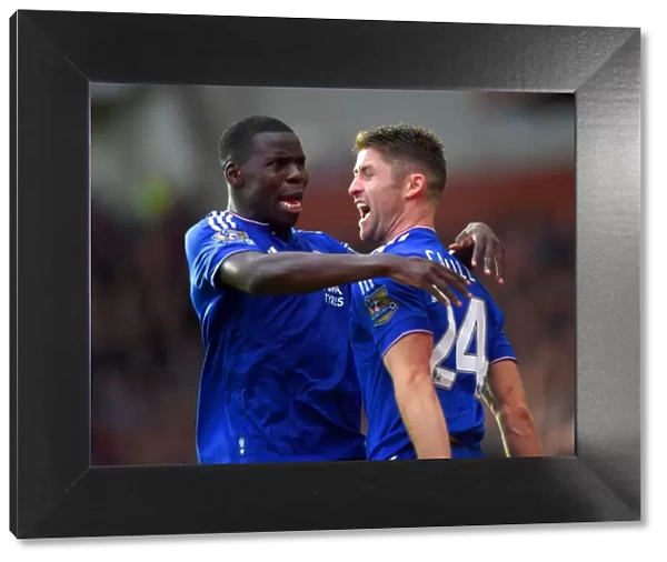 Gary Cahill's Thrilling Goal: Chelsea Takes the Lead Against West Ham United (October 2015)