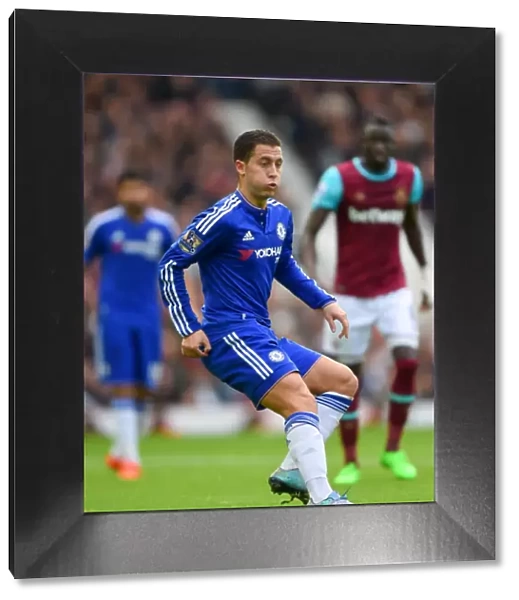 Eden Hazard in Action: Chelsea vs. West Ham United, Premier League Showdown (October 2015)