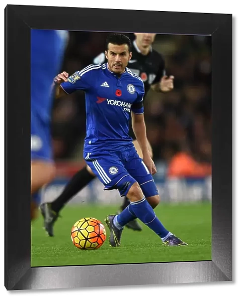 Pedro in Action: Thrilling Moments from Chelsea vs. Stoke City, Premier League (Nov. 2015)