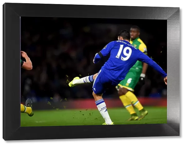 Diego Costa Scores First: Chelsea's Victory over Norwich City in the Premier League at Stamford Bridge (November 2015)