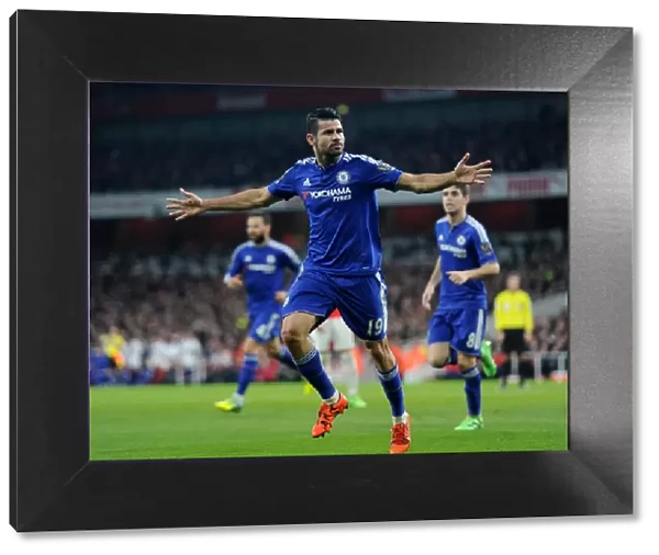 Diego Costa's Thrilling Goal: Igniting the Arsenal vs. Chelsea Rivalry (January 2016)