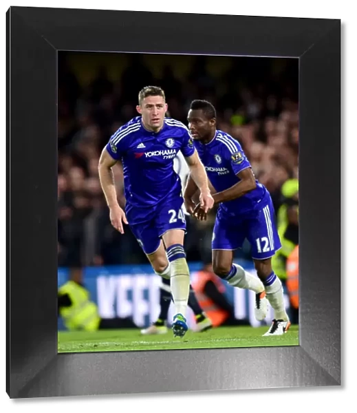 Cahill and Mikel: Unforgettable Celebration as Chelsea Scores First Goal Against Tottenham (2015-16)