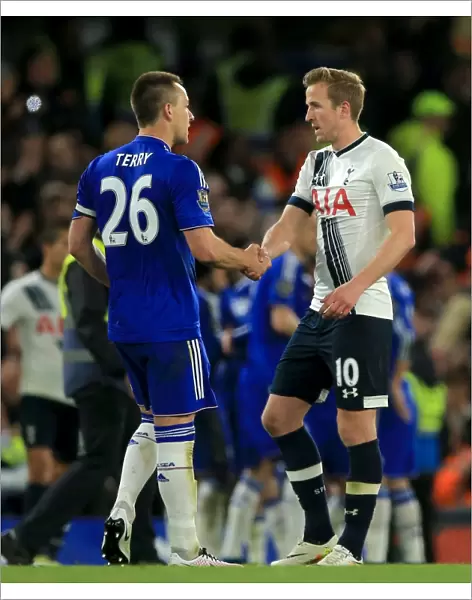 John Terry and Harry Kane: A Sportsmanshandshake After a Hard-Fought Chelsea vs. Tottenham Clash (2015-16)