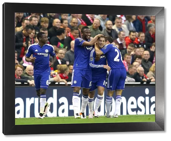 Eden Hazard Scores First Goal: Chelsea at Anfield (2015-16)