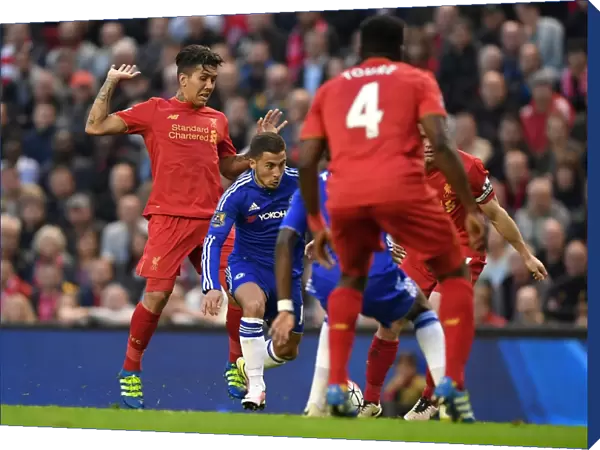 Eden Hazard Scores First Goal for Chelsea: Liverpool vs. Chelsea (2015-16, Barclays Premier League, Anfield)