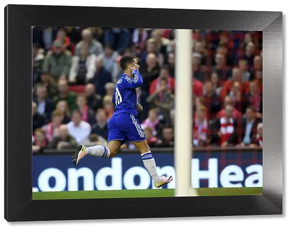 Thrilling Moment: Eden Hazard Scores Chelsea's First Goal Against Liverpool in the Premier League 2015-16