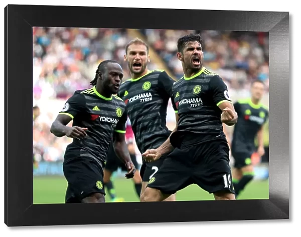 Diego Costa Scores Chelsea's Second Goal: Swansea City vs. Chelsea - Premier League