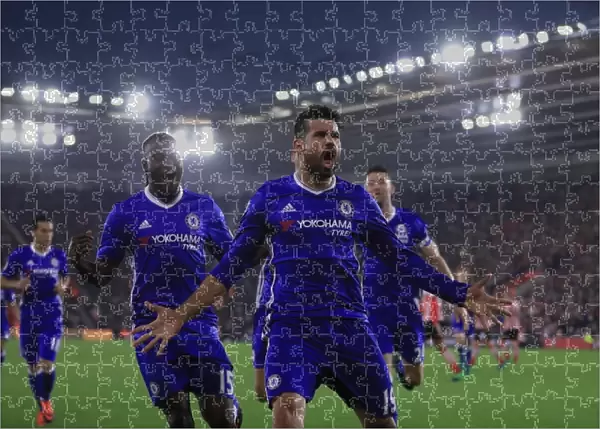 Diego Costa's Brace: Chelsea's Thrilling Victory at Southampton's St Marys Stadium (Premier League)