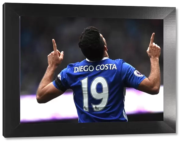Diego Costa Scores First Goal: Manchester City vs. Chelsea, Premier League (2016)