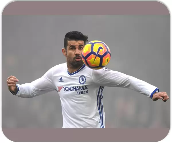 Diego Costa's Focus: Chelsea vs. Crystal Palace, 2016 Premier League