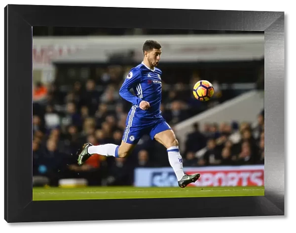 Eden Hazard in Action: Chelsea vs. Tottenham, Premier League 2017, London