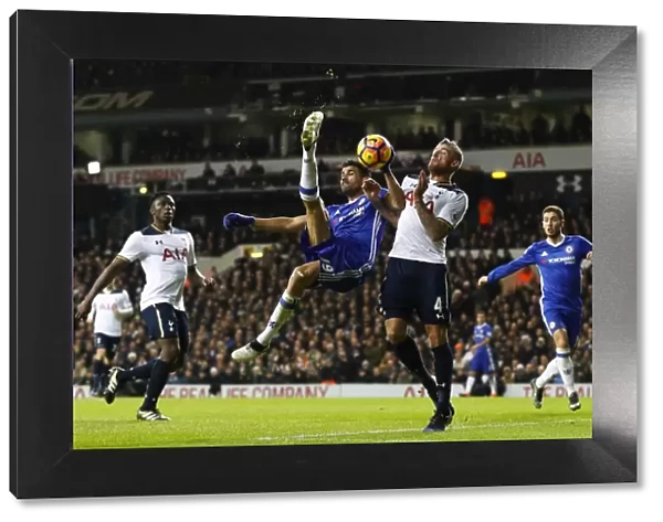 Diego Costa's Dramatic Overhead Kick Attempt Against Tottenham Hotspur - Premier League Rivalry
