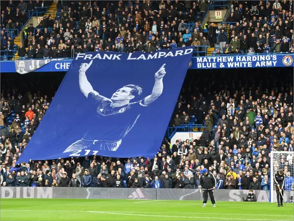 Chelsea Fans Pay Tribute to Frank Lampard with Banner at Stamford Bridge vs Arsenal