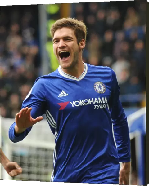 Thrilling Rivalry: Marcos Alonso Scores the Opener for Chelsea against Arsenal in Premier League