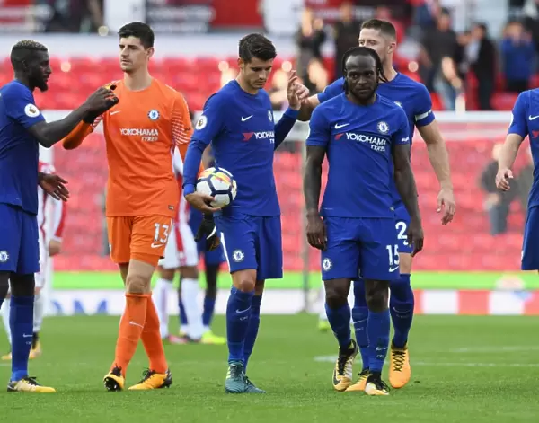 Chelsea's 4-0 Triumph: Morata and Team Rejoice on the Pitch