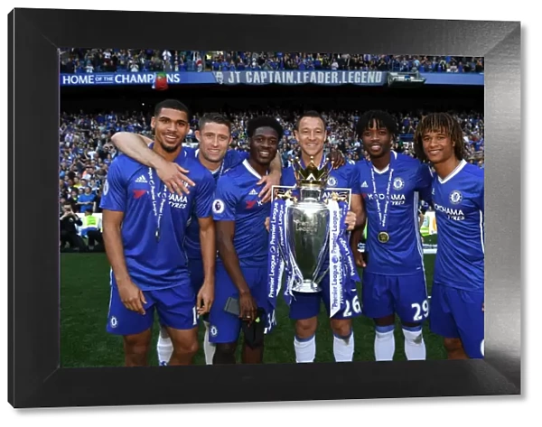 Chelsea Champions: Ruben Loftus-Cheek, Gary Cahill, Ola Aina, Michy Batshuayi, and Nathan Ake Celebrate Premier League Victory