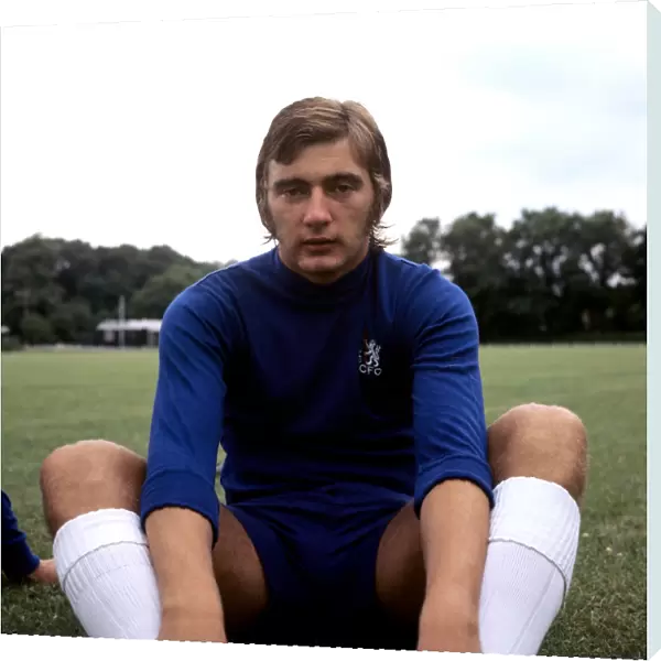 Alan Hudson at Chelsea Soccer Training, Football League Division One