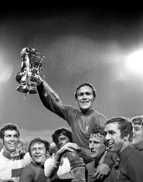 Chelsea's Ron Harris Lifts FA Cup after Replay Win vs Leeds United at Old Trafford