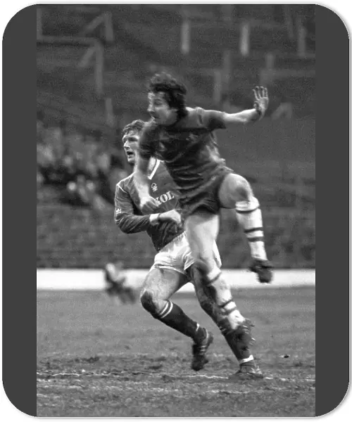 Mickey Thomas in Action: Chelsea vs. Nottingham Forest, Stamford Bridge - Canon League Division One, 1980s