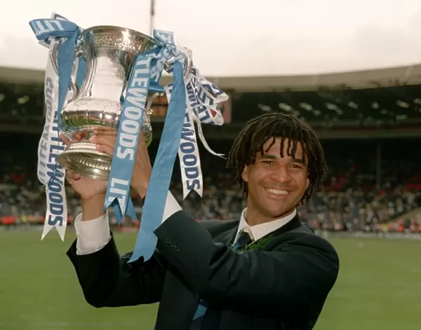 Ruud Gullit Lifting the FA Cup: Chelsea's 2-0 Victory over Middlesbrough