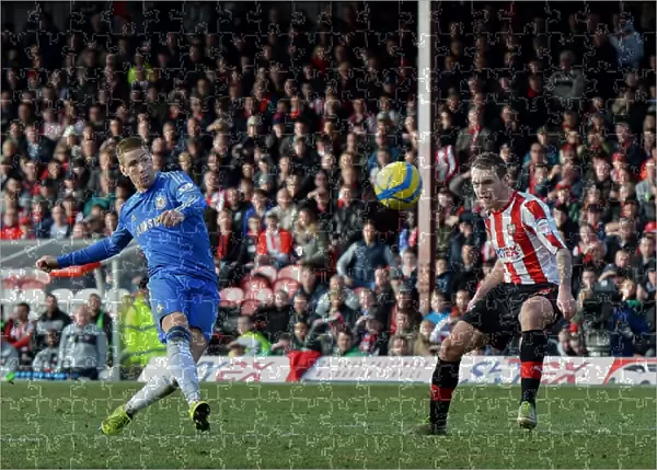 Fernando Torres Scores Chelsea's Second Goal Against Brentford in FA Cup Fourth Round