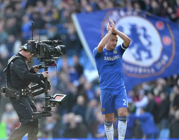 John Terry Bids Emotional Farewell to Chelsea Fans: Apoauds in Final Stamford Bridge Appearance vs. Brentford (17th February 2013)