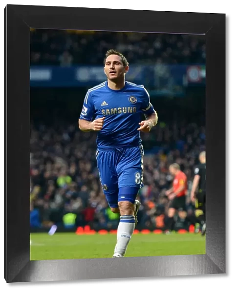 Frank Lampard's Triple: Chelsea Star Celebrates Third Goal Against Wigan (February 9, 2013)