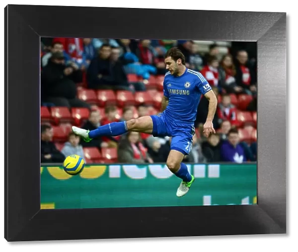 Soaring Ivanovic: Chelsea Defender's Mid-Air Mastery in FA Cup Battle against Southampton (January 5, 2013)