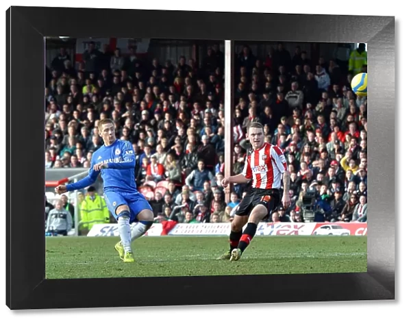Fernando Torres Scores Chelsea's Second Goal Against Brentford in FA Cup Fourth Round (January 27, 2013)