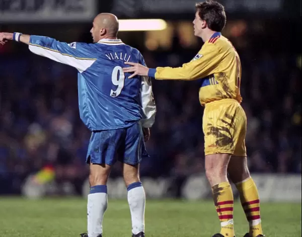 Gianluca Vialli Leads Chelsea Against Crystal Palace, Stamford Bridge - March 11, 1998