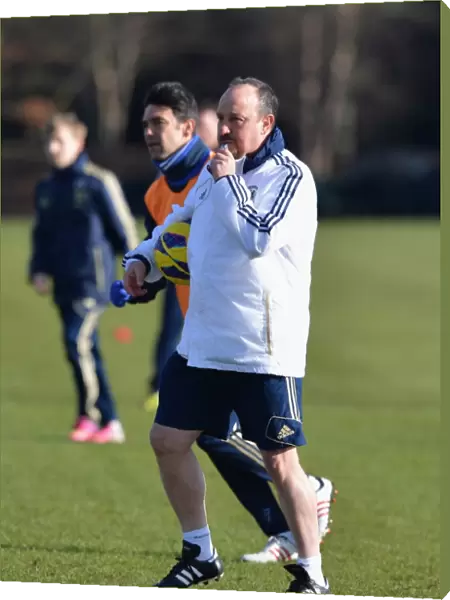 Rafael Benitez Leading Chelsea FC Training Session at Cobham Ground (Premier League)