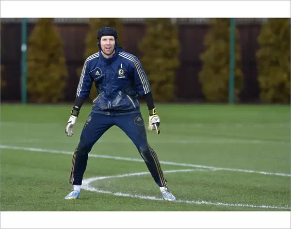 Chelsea FC: Petr Cech Training at Cobham Ground - Preparing for Premier League Battle