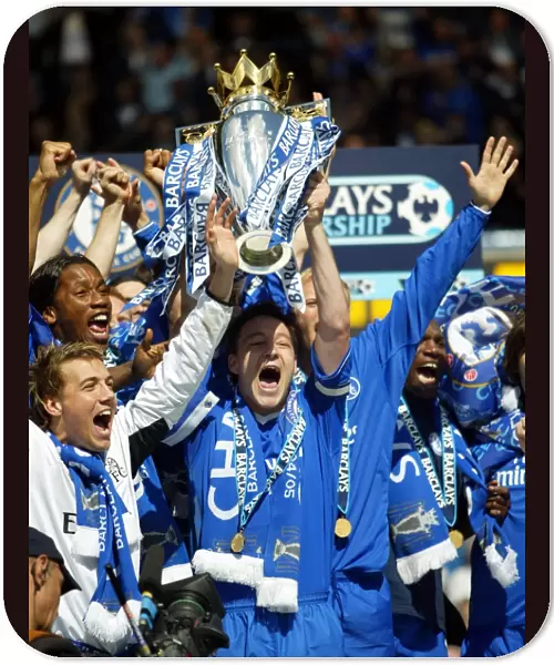 John Terry Lifts the Premier League Trophy: Chelsea's Glory (2004-2005) - Chelsea vs Charlton Athletic, Stamford Bridge