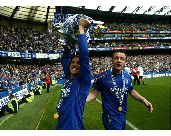 Chelsea Football Club: Champions 2005-2006 - Terry and Crespo's Triumphant Trophy Celebration (vs Manchester United, Stamford Bridge)
