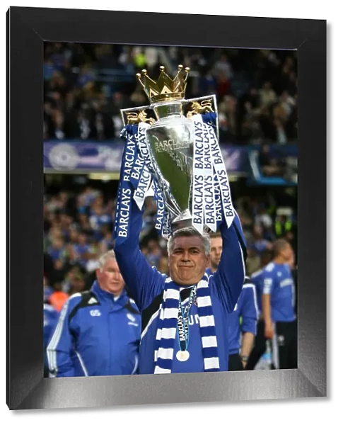 Carlo Ancelotti Celebrates Premier League Victory with Chelsea Football Club (2009-2010)