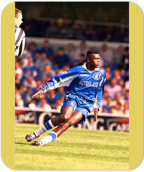 Marcel Desailly in Action: Chelsea vs. Newcastle United - FA Carling Premiership